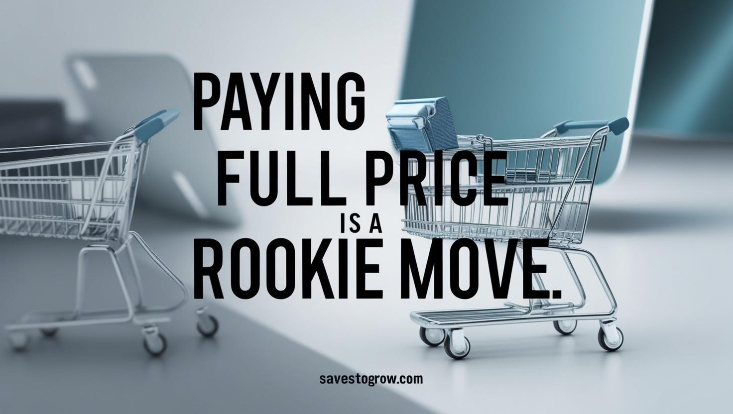 Paying full price is a rookie move