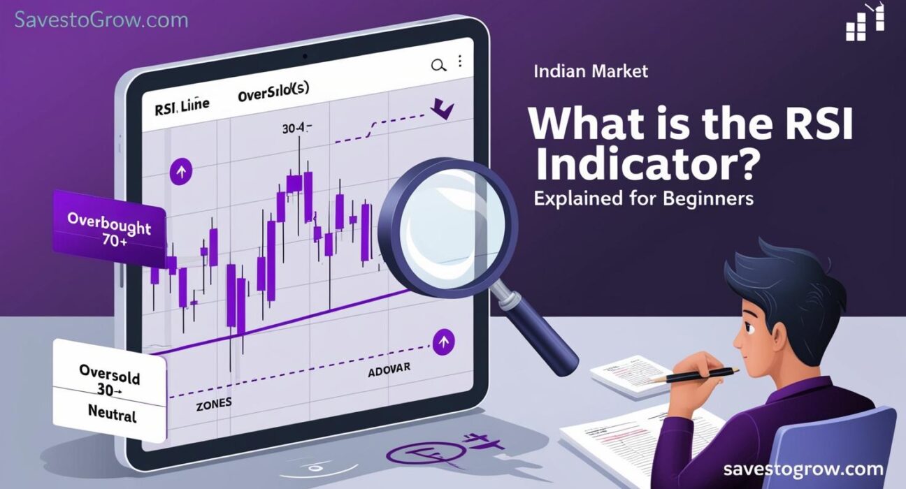 RSI (Relative Strength Index) line“Overbought” (70+)  “Oversold” (30 )  and “Neutral