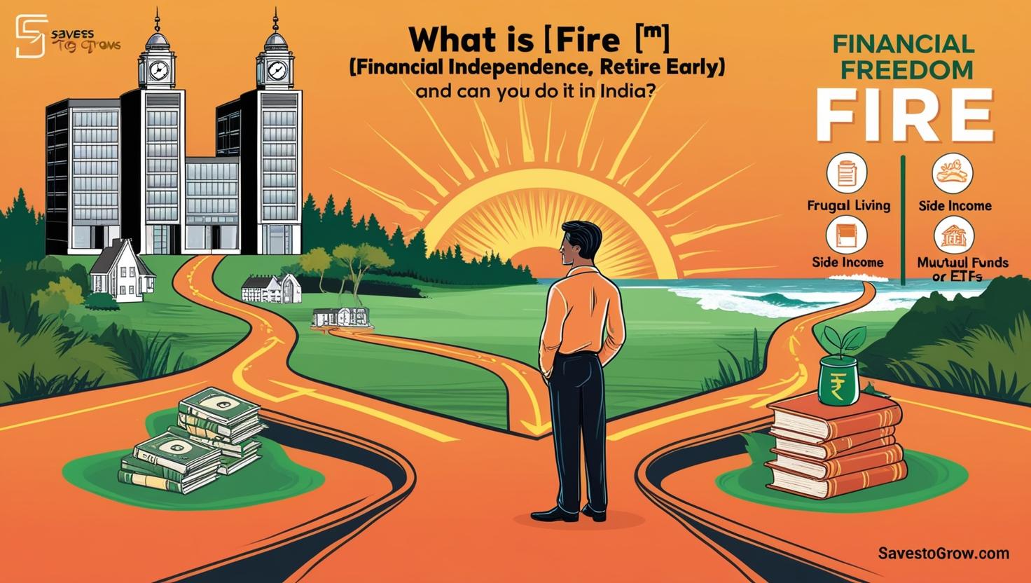 professional standing at a crossroads one path leads to a clock and office buildings