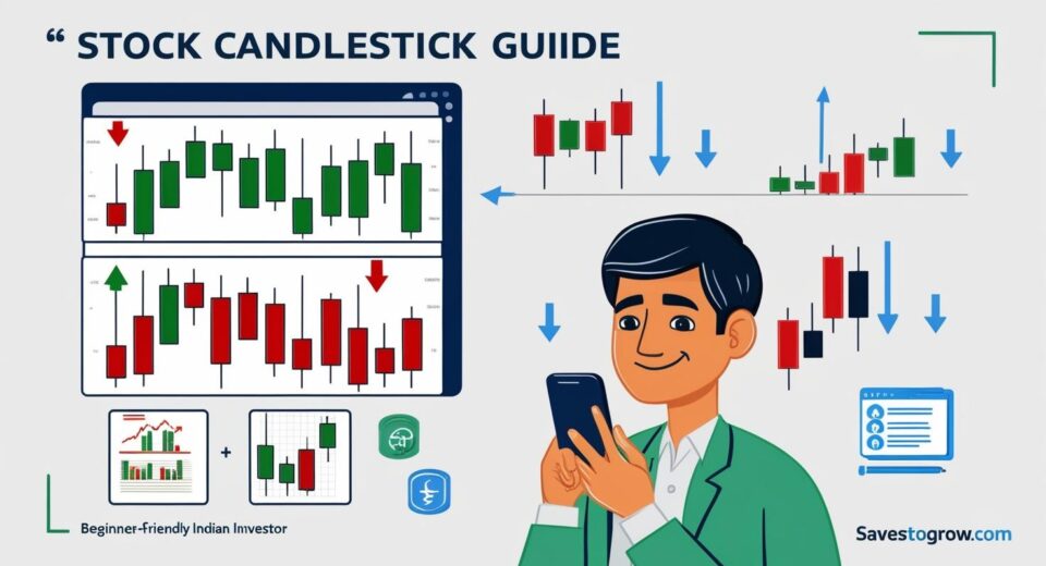 stock candlestick charts showing both bullish and bearish patterns