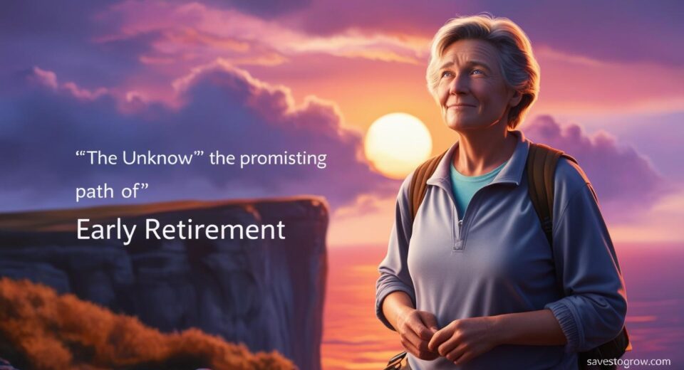 A person standing at the edge of a cliff during sunset looking contemplative