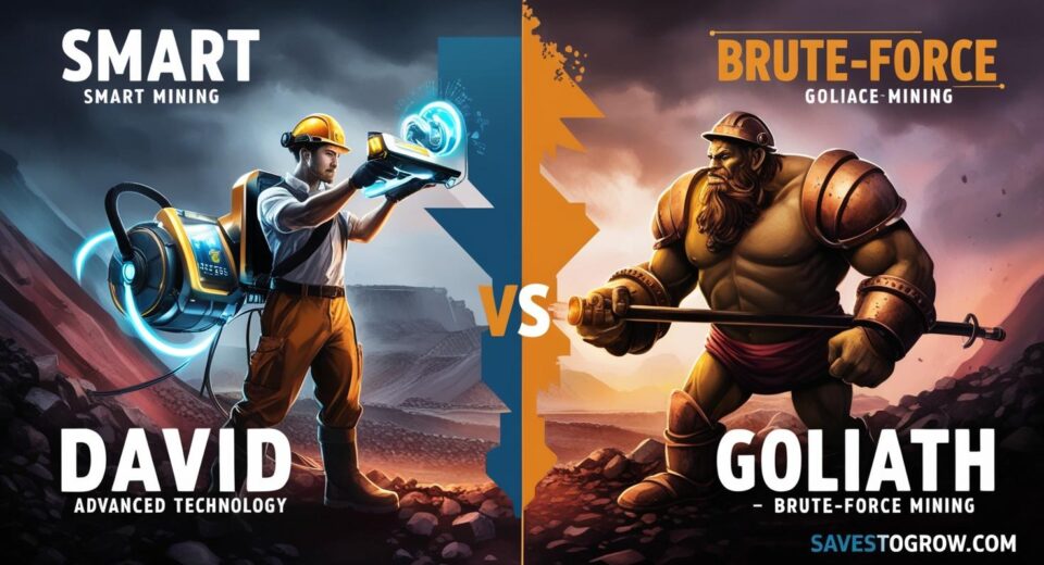 Conceptual visual Smart mining vs brute force mining