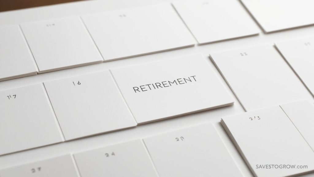 calendar filled with nothing blank days showing the time void after retirement